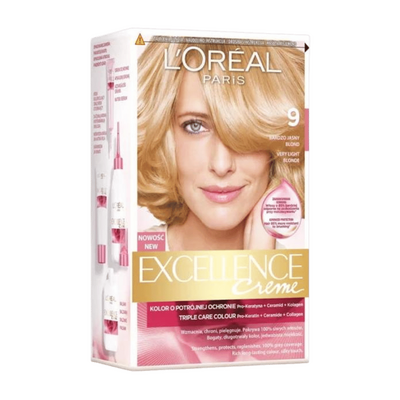 L'Oreal EXCELLENCE COOL CREME Krem koloryzujący 9.0 Bardzo Jasny Blond