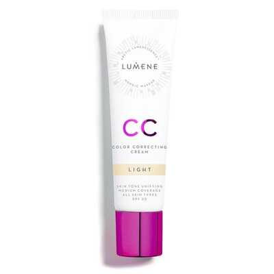 Lumene- CC Color Correcting Cream SPF20 podkład do twarzy w kremie 7w1 Light 30ml