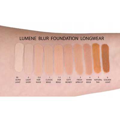 LUMENE  Blur podkład wygładzający do każdego typu cery SPF15 1,5 Fair Beige
