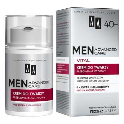 Men Advanced Care Vital 40+ krem do twarzy przeciwzmarszczkowy 50ml