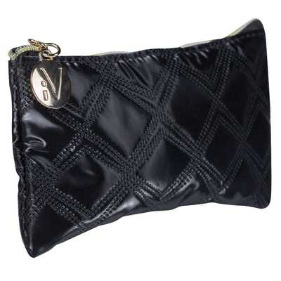 Gold &amp; Black kosmetyczka pikowana mała czarna