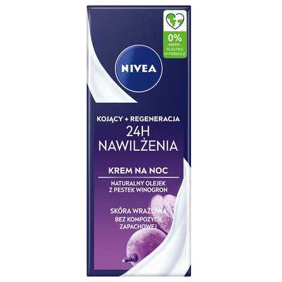 24H Nawilżenia kojąco-regenerujący krem na noc 50ml