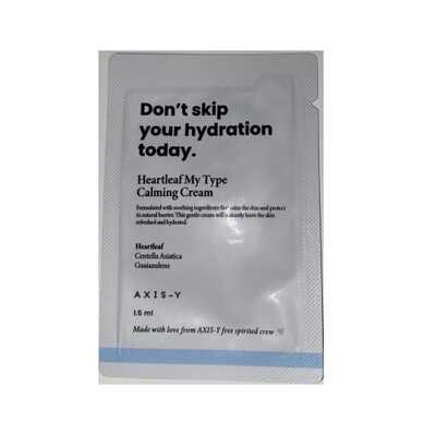 Heartleaf My Type Calming Cream kojący krem do twarzy saszetka 1.5ml