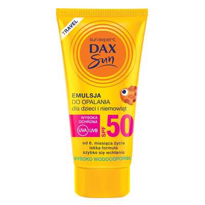 Emulsja do opalania dla dzieci i niemowląt SPF50 Travel 50ml